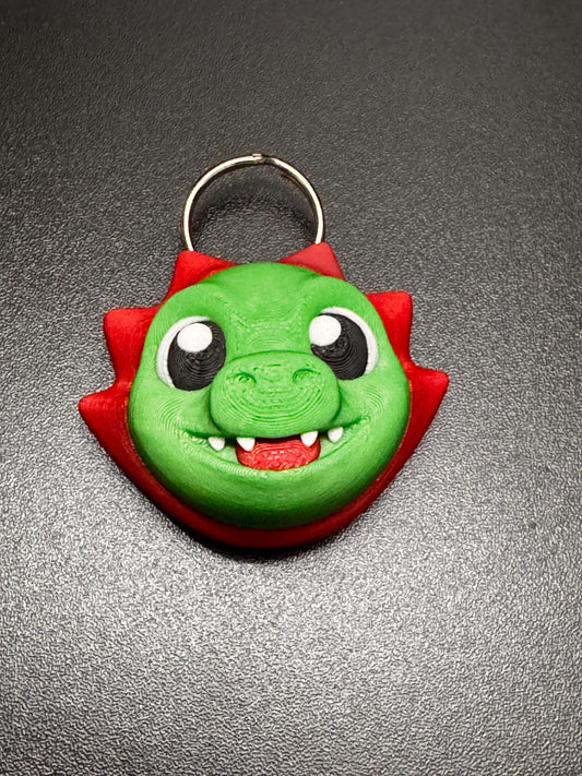 Dino AirTag Holder Keychain