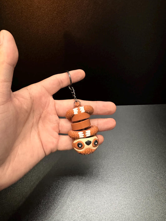 Articulated Sloth Keychain