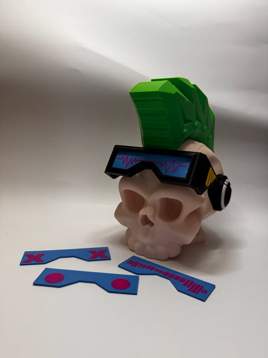 Cyber Punk Skull Headphone Holder