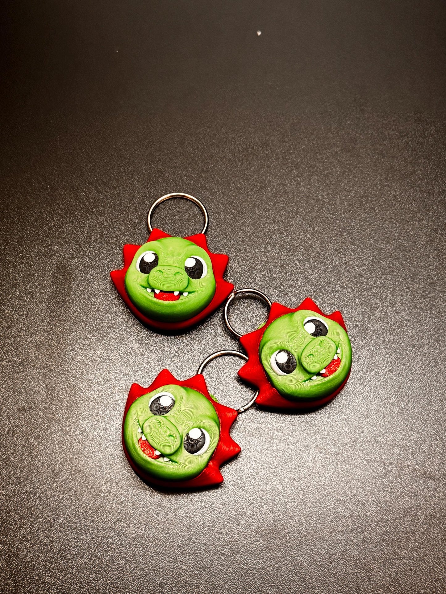Dino AirTag Holder Keychain