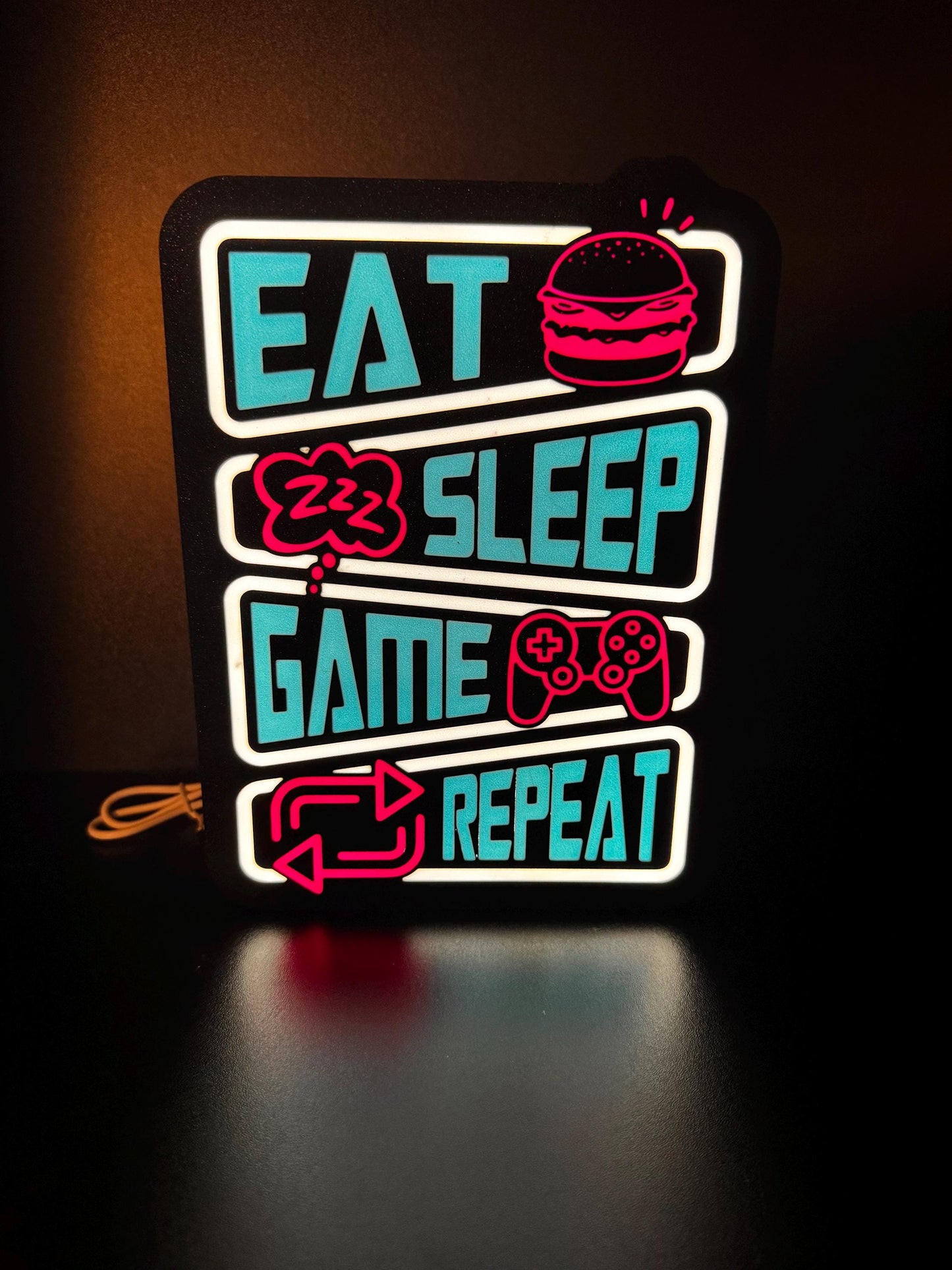 Eat sleep game repeat Lightbox