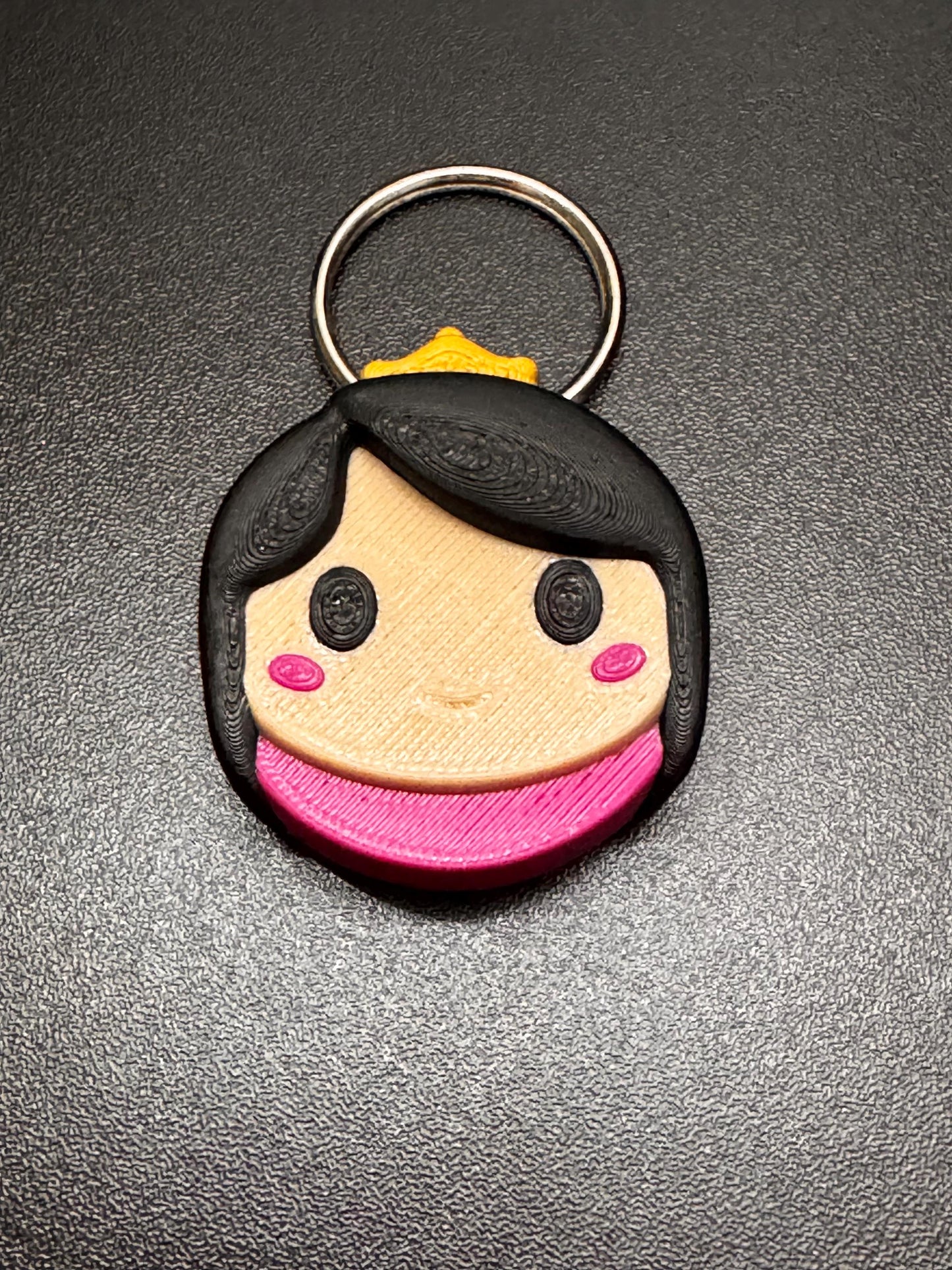 Princess AirTag Holder Keychain
