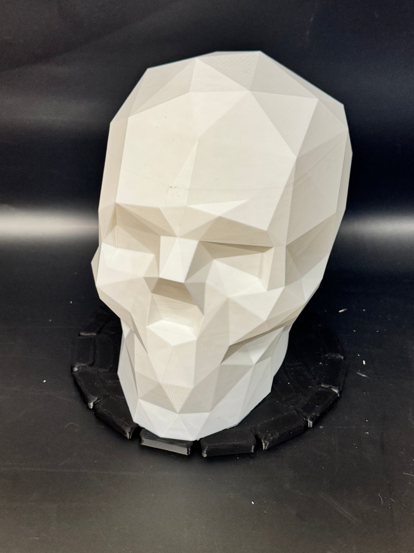 Low Poly Skull Headphone Holder
