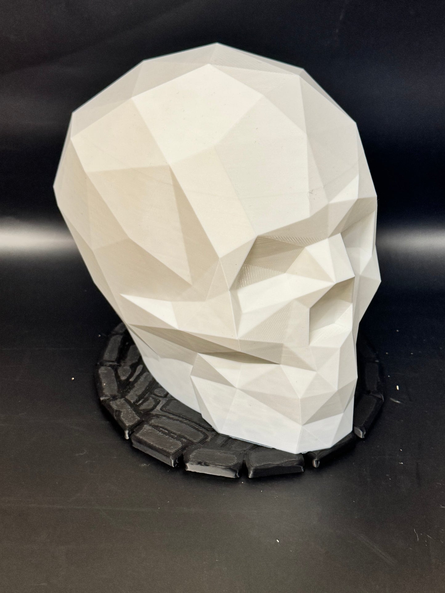 Low Poly Skull Headphone Holder