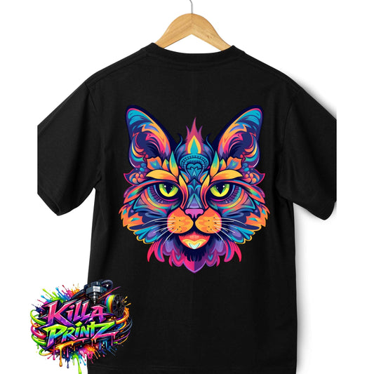 Colourful Cat T-Shirt
