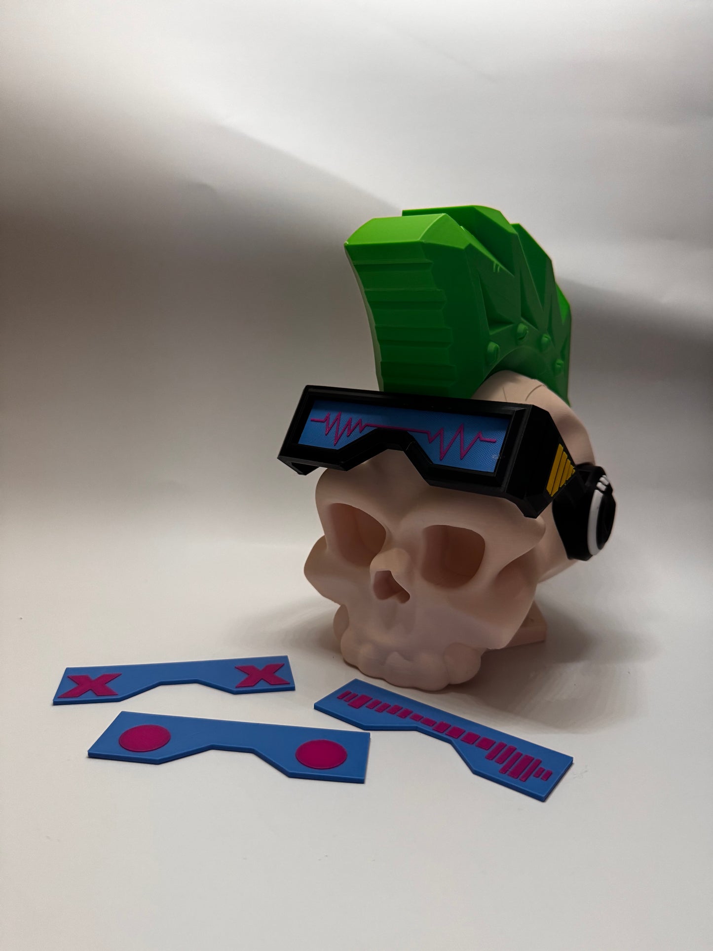 Cyber Punk Skull Headphone Holder